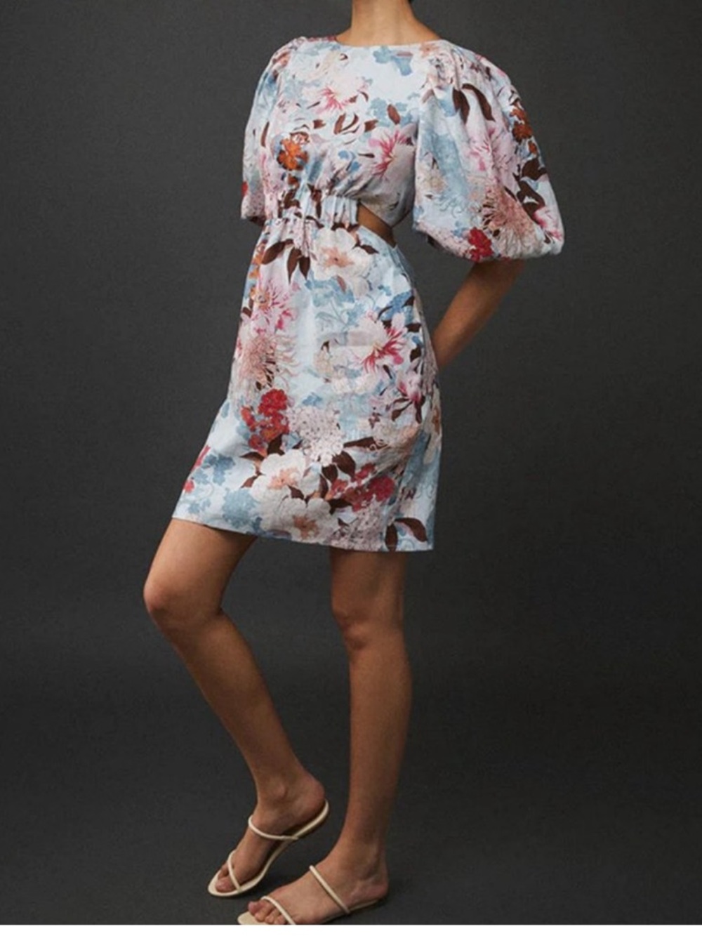 CARA CARA🔥 NWOT Bonnie Dres in Japanese’s Floral Blue